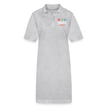 Marathon Cheer Team - Stanley/Stella Frauen Bio-Polokleid PAIGER - Grau meliert - Vorne