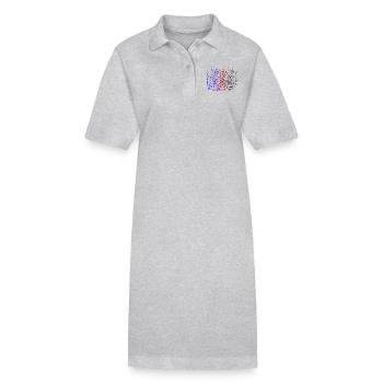 Aztecqueen - Robe polo bio PAIGER Stanley/Stella Femme - gris chiné - Devant