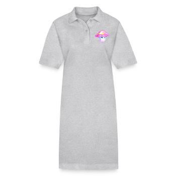 Champignon Fille - Robe polo bio PAIGER Stanley/Stella Femme - gris chiné - Devant
