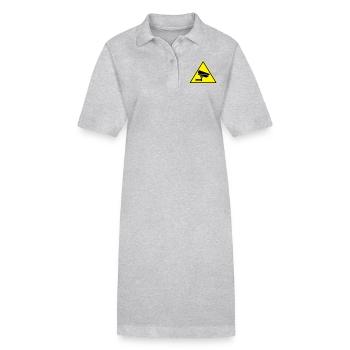 caméra de sécurité caméra de sécurité - Robe polo bio PAIGER Stanley/Stella Femme - gris chiné - Devant