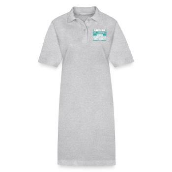 Sauf i so weil i schwitz? - Stanley/Stella Frauen Bio-Polokleid PAIGER - Grau meliert - Vorne