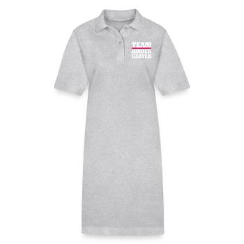 Team kindergarten - Stanley/Stella Frauen Bio-Polokleid PAIGER - Grau meliert - Vorne