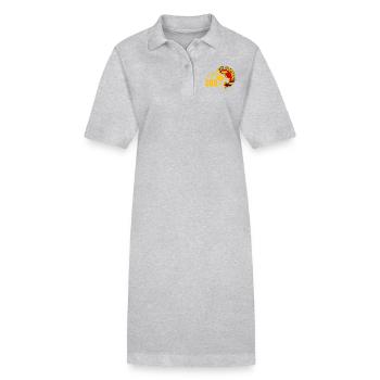 DDR - Stanley/Stella Frauen Bio-Polokleid PAIGER - Grau meliert - Vorne