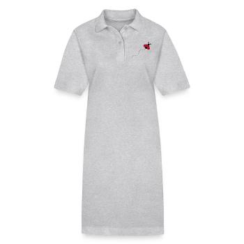 Ladybug - Stanley/Stella PAIGER Organic Women’s Polo Dress - heather grey - Front