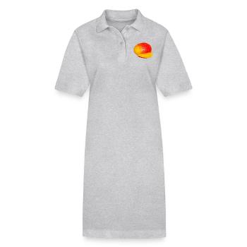 veggie Veggie mangue fruits18 - Robe polo bio PAIGER Stanley/Stella Femme - gris chiné - Devant