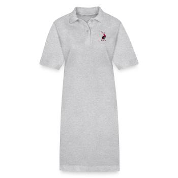 Hug me - Robe polo bio PAIGER Stanley/Stella Femme - gris chiné - Devant
