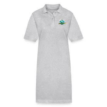 Après Ski Crew Mayrhofen Geschenk - Stanley/Stella Frauen Bio-Polokleid PAIGER - Grau meliert - Vorne