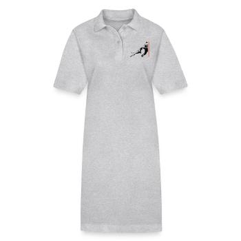 Service de protection du Mali en pleine expansion - Robe polo bio PAIGER Stanley/Stella Femme - gris chiné - Devant