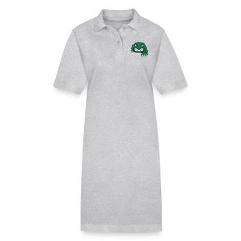 schildkröte horror - Stanley/Stella Frauen Bio-Polokleid PAIGER - Grau meliert - Vorne
