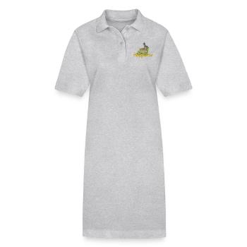 Happy Easter rabbit - Stanley/Stella Frauen Bio-Polokleid PAIGER - Grau meliert - Vorne