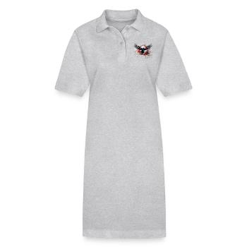 Rabe - Stanley/Stella Frauen Bio-Polokleid PAIGER - Grau meliert - Vorne