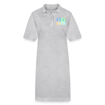 Junior Biker Pop Art pastel - Robe polo bio PAIGER Stanley/Stella Femme - gris chiné - Devant