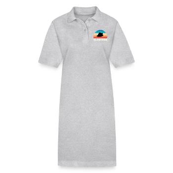 Klosters vintage - Stanley/Stella Frauen Bio-Polokleid PAIGER - Grau meliert - Vorne
