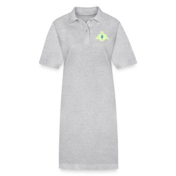 dreizack wappen - Stanley/Stella Frauen Bio-Polokleid PAIGER - Grau meliert - Vorne