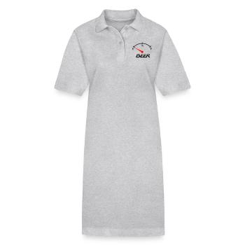 beer - Stanley/Stella Frauen Bio-Polokleid PAIGER - Grau meliert - Vorne