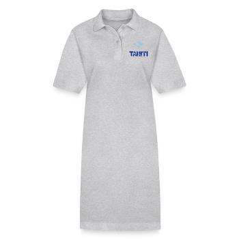 Tattoo tahiti Karte Manta 2 - Stanley/Stella Frauen Bio-Polokleid PAIGER - Grau meliert - Vorne