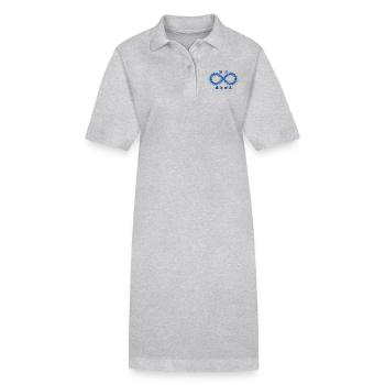 Sie haben unbegrenztes Potenzial - Stanley/Stella Frauen Bio-Polokleid PAIGER - Grau meliert - Vorne