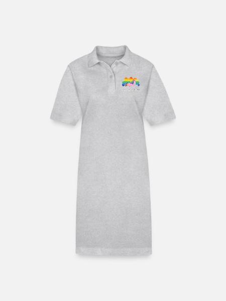 unicorn - Stanley/Stella Frauen Bio-Polokleid PAIGER - Grau meliert