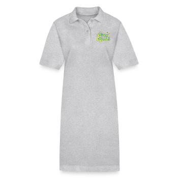 shiny hunter poke monster - Stanley/Stella PAIGER Organic Women’s Polo Dress - heather grey - Front