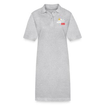 Super Papa - Stanley/Stella Frauen Bio-Polokleid PAIGER - Grau meliert - Vorne