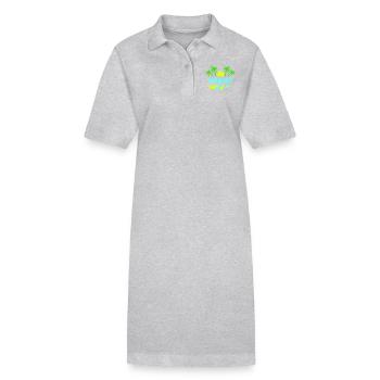 hawaii - Stanley/Stella Frauen Bio-Polokleid PAIGER - Grau meliert - Vorne