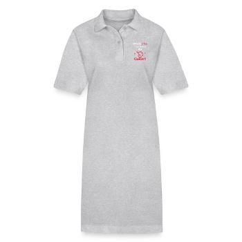 Ich kann nicht, ich gehe zum Konzert - Stanley/Stella Frauen Bio-Polokleid PAIGER - Grau meliert - Vorne