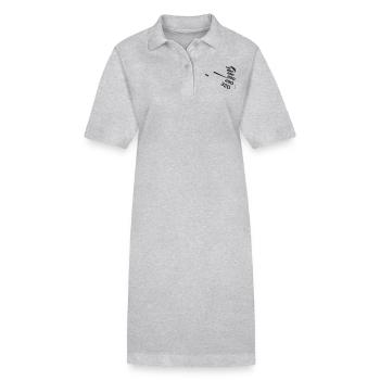 compteur vitesse - Robe polo bio PAIGER Stanley/Stella Femme - gris chiné - Devant