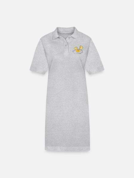 egg Ei - Stanley/Stella Frauen Bio-Polokleid PAIGER - Grau meliert