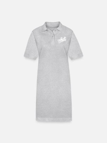 BONUS - Stanley/Stella Frauen Bio-Polokleid PAIGER - Grau meliert