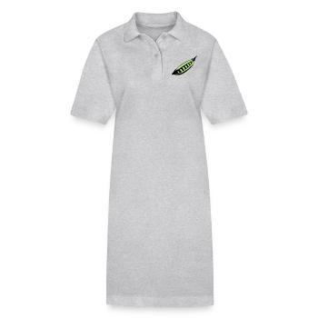 Peas - Stanley/Stella Frauen Bio-Polokleid PAIGER - Grau meliert - Vorne