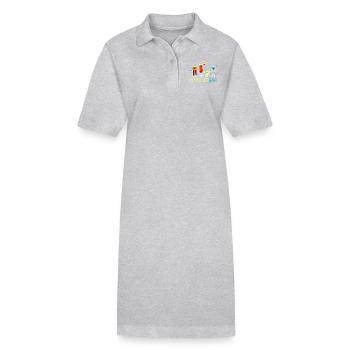 Wunderbar (b) - Stanley/Stella Frauen Bio-Polokleid PAIGER - Grau meliert - Vorne