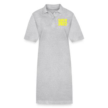 Class of 2022 - Stanley/Stella PAIGER Organic Women’s Polo Dress - heather grey - Front