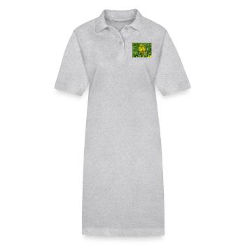 moutarde noire (en allemand Schwarzer Senf) - Robe polo bio PAIGER Stanley/Stella Femme - gris chiné - Devant