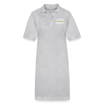 Bday cadeau dictons charpentier citations Tshirts - Robe polo bio PAIGER Stanley/Stella Femme - gris chiné - Devant
