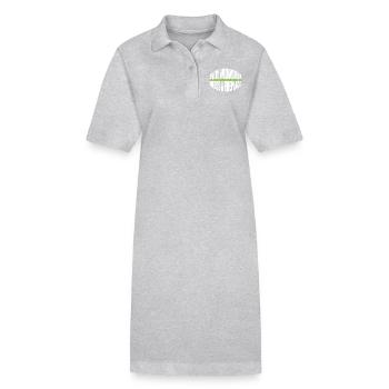 Charpentier Citations T-shirts Casque de sécurité de menuisier - Robe polo bio PAIGER Stanley/Stella Femme - gris chiné - Devant