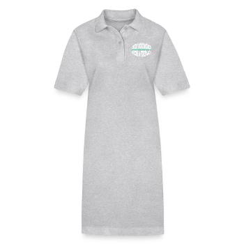 lumber union carpenter gift idea - Stanley/Stella Frauen Bio-Polokleid PAIGER - Grau meliert - Vorne
