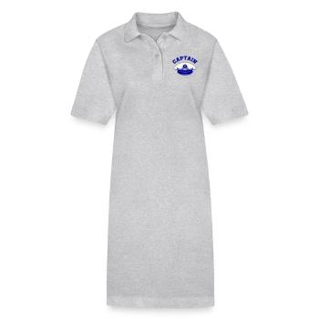 matrosen mütze captain - Stanley/Stella Frauen Bio-Polokleid PAIGER - Grau meliert - Vorne