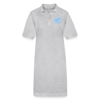 Bokum Tattoo - Stanley/Stella Frauen Bio-Polokleid PAIGER - Grau meliert - Vorne