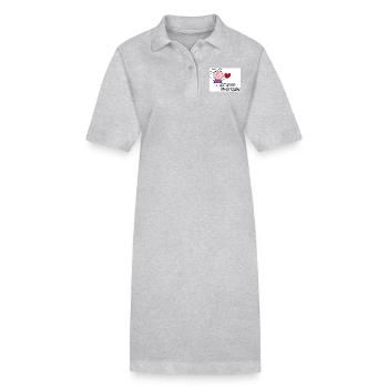 Physiotherapy Girl / Physiotherapist - Stanley/Stella PAIGER Organic Women’s Polo Dress - heather grey - Front
