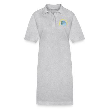 Klima Lüftung Heizung Sanitär - Meister - Stanley/Stella Frauen Bio-Polokleid PAIGER - Grau meliert - Vorne