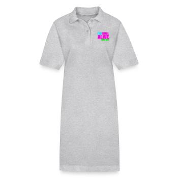 Birthday - still alive since 1974 (de) - Stanley/Stella Frauen Bio-Polokleid PAIGER - Grau meliert - Vorne