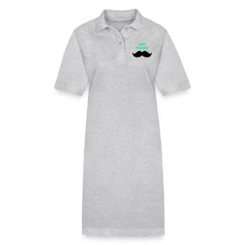 Sangle de barbe2 - Robe polo bio PAIGER Stanley/Stella Femme - gris chiné - Devant