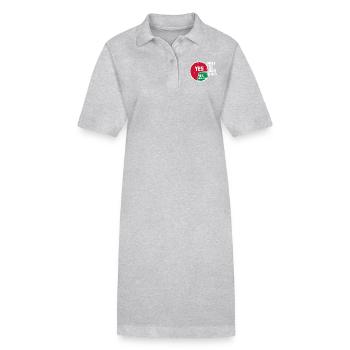Für alle, die Schärfe lieben - Stanley/Stella Frauen Bio-Polokleid PAIGER - Grau meliert - Vorne