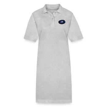 Galaxie - Violett - Stanley/Stella Frauen Bio-Polokleid PAIGER - Grau meliert - Vorne