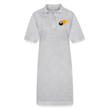 8 ball - Stanley/Stella PAIGER Organic Women’s Polo Dress - heather grey - Front