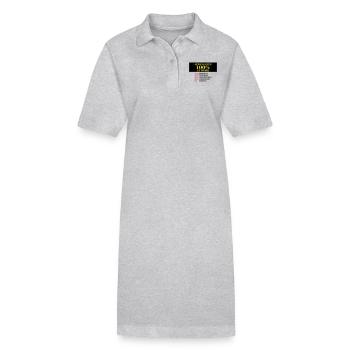 100 pour cent au travail - Robe polo bio PAIGER Stanley/Stella Femme - gris chiné - Devant