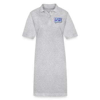 RENTREE. ALPHABET. VIVE LA RENTRÉE - Robe polo bio PAIGER Stanley/Stella Femme - gris chiné - Devant
