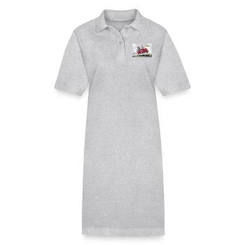 Naturschützer auf dem Weg ins Biotop - Stanley/Stella Frauen Bio-Polokleid PAIGER - Grau meliert - Vorne