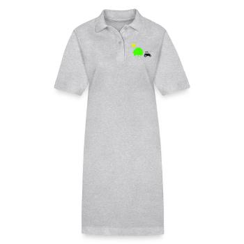 tractor - Stanley/Stella PAIGER Organic Women’s Polo Dress - heather grey - Front