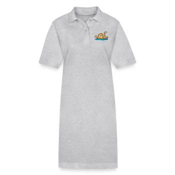 lustiger Riesenkraken - Stanley/Stella Frauen Bio-Polokleid PAIGER - Grau meliert - Vorne